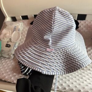 Ruffle butts seer sucker hat